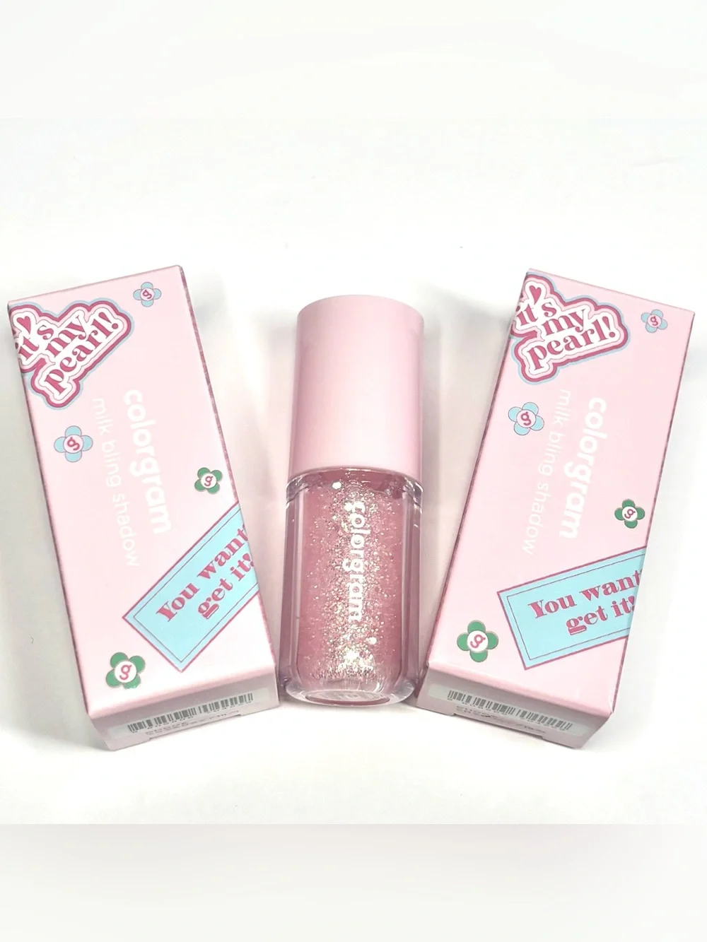 Set of TWO (2) COLORGRAM Milk Bling Shadows in Shade 02 - Opal Flash
